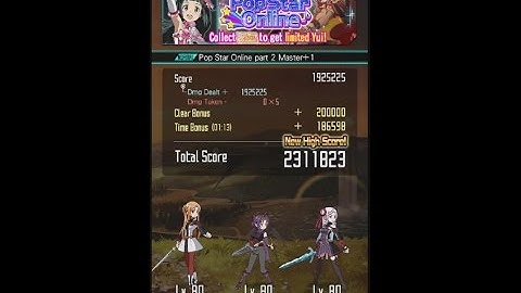 [SAO Memory Defrag] Pop Star Online part 2 Master+1 [1:13 | 2311823]