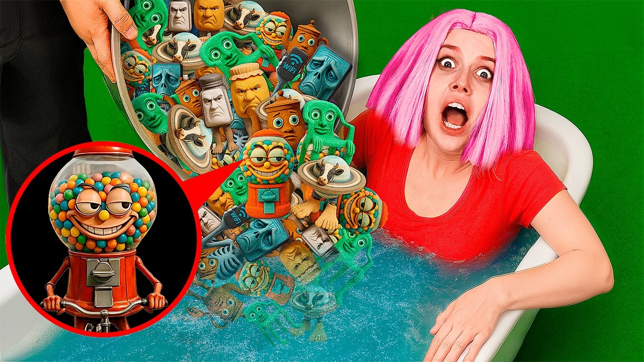 я кинул в ванну бомбочки BRAINROT *KURKUR, POT HOTSPOT, Bicicleteira, Garamararamararaman* !!!