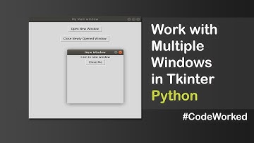 Work With Multiple Windows In Tkinter - Python #windows #coding  #learnpython