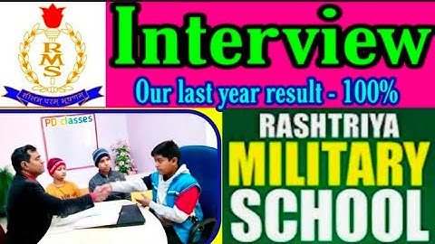 Rashtriya military school Interview | RMS INTERVIEW Questions | PD CLASSES