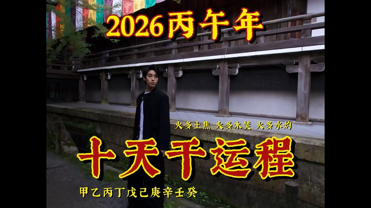 【超详细】2026流年运势全解：十天干身强身弱指南（丙午纯火年）｜甲木 乙木 丙火 丁火 戊土 己土 庚金 辛金 壬水 癸水