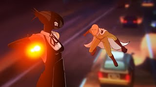 If saitama meet bom devil from chainsawman fananimation