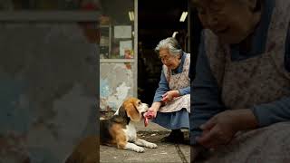Elderly Hero&#39;s Kind Act: Feeding Hungry Dog