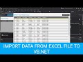 Import Data From Excel File to VB.Net