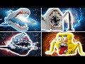Simulé los 3 monstruos Brainrot intercambiados de LEGO vs SpongeBob | Brick Trick ESP