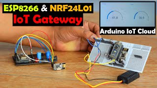 ESP8266 and NRF24L01 Gateway for Arduino IoT Cloud, DHT21 Sensor, ESP8266 Project, IoT project screenshot 5