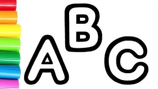 How to Draw a Alphabet ABC drawing | Easy drawing tutorial for beginners 
