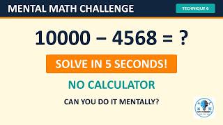 Can You Calculate This in Seconds? | Math Tricks for Fast Subtraction (Technique 6)