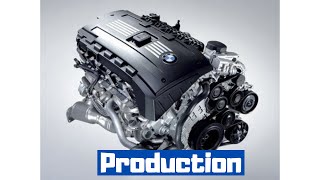 Produção do aclamado motor BMW 6 cilindros em linha - (BMW 6 cylinder Inline Engine Block Casting)