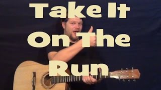 Take It On The Run (REO Speedwagon) Easy Guitar Lesson How to Play Tutorial