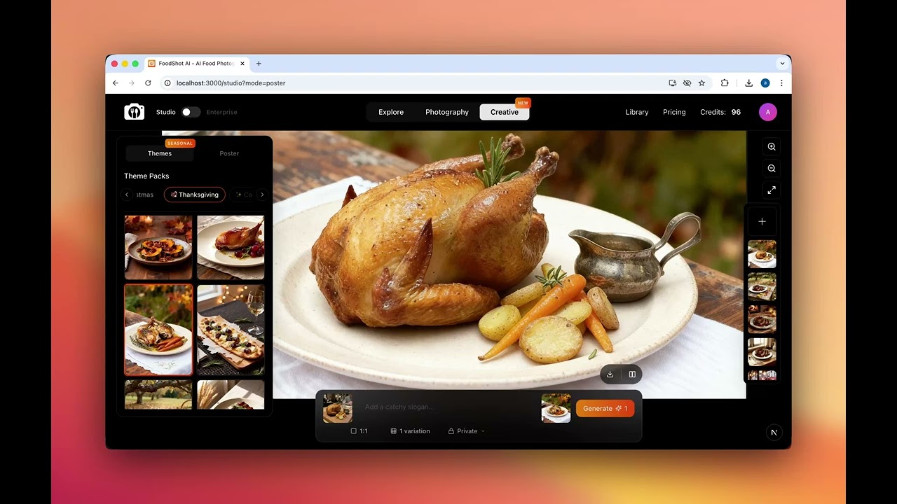 How to Edit Thanksgiving Food Photos with AI? - Thanksgiving Turkey Photography in 90 Seconds