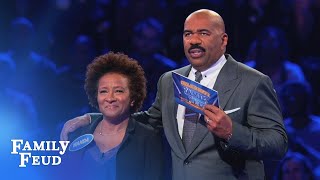 Celebrity Wanda Sykes plays Fast Money! | Celebrity Family Feud Profile