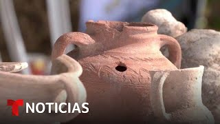Encuentran una fábrica de vino de 1,500 años de antigüedad en Israel | Noticias Telemundo