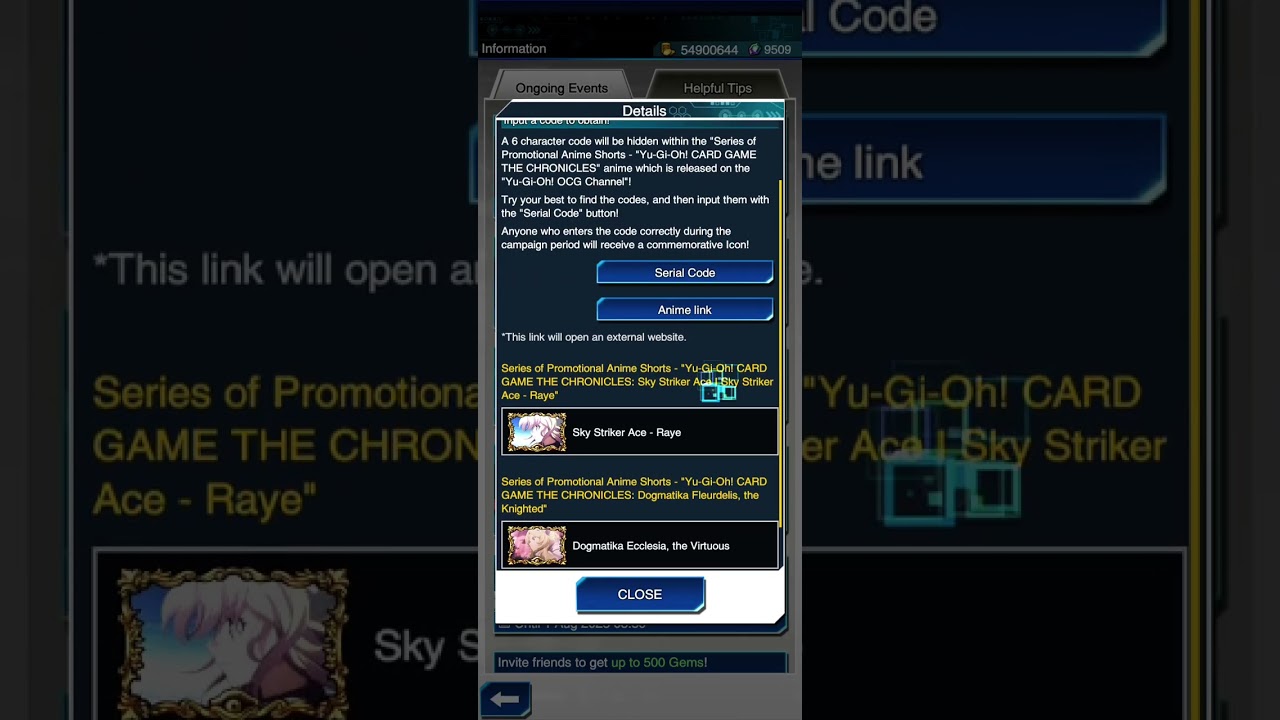 Yu Gi Oh Duel Links - Serial Code for Dogmatica Ecclesia, the Virtuous Icon!
