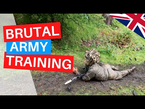 Soldiers do BRUTAL bayonet training