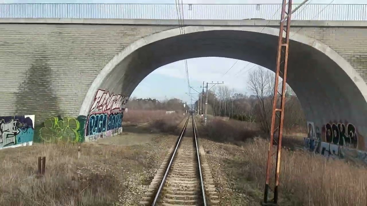 Nowy Sącz - Krynica-Zdrój 🚊 z tyłu pociągu IC Malinowski EU07-077 - przejazd 🚊 PKP Intercity 🚊