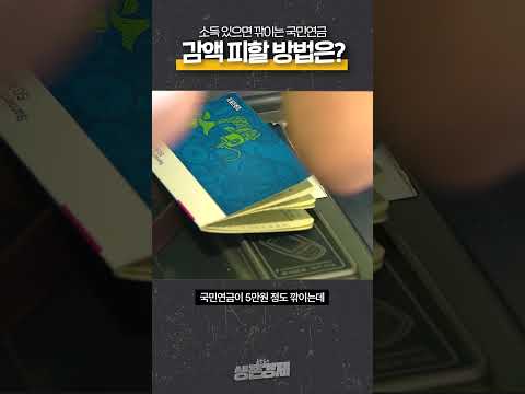   소득 있으면 깎이는 국민연금 감액 피할 방법은 생존숏