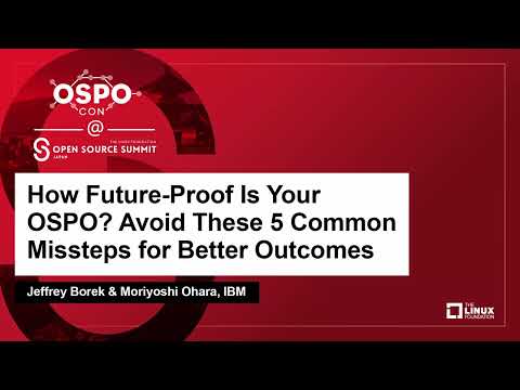 How Future-Proof Is Your OSPO? Avoid These 5 Common Missteps for... Jeffrey Borek & Moriyoshi Ohara Episode cover