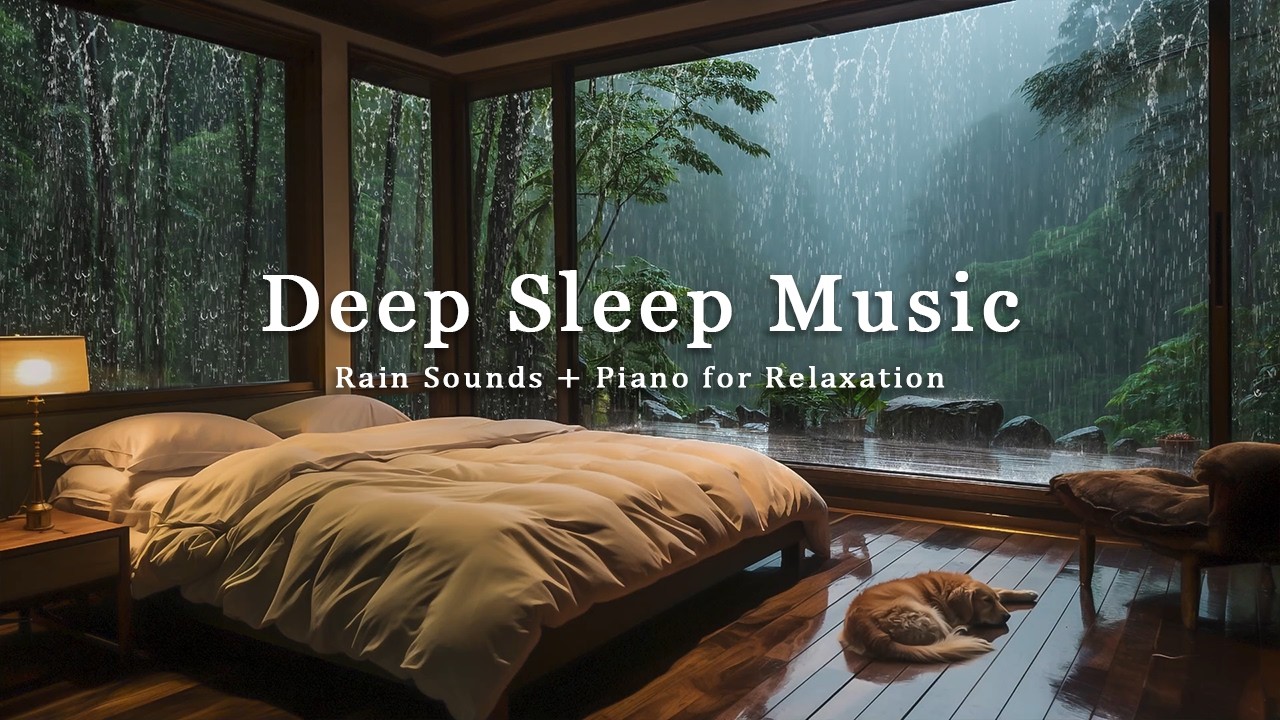 Fall Asleep Instantly - Relaxing Piano & Rain Sounds for Insomnia, Stress Relief and Anxiety