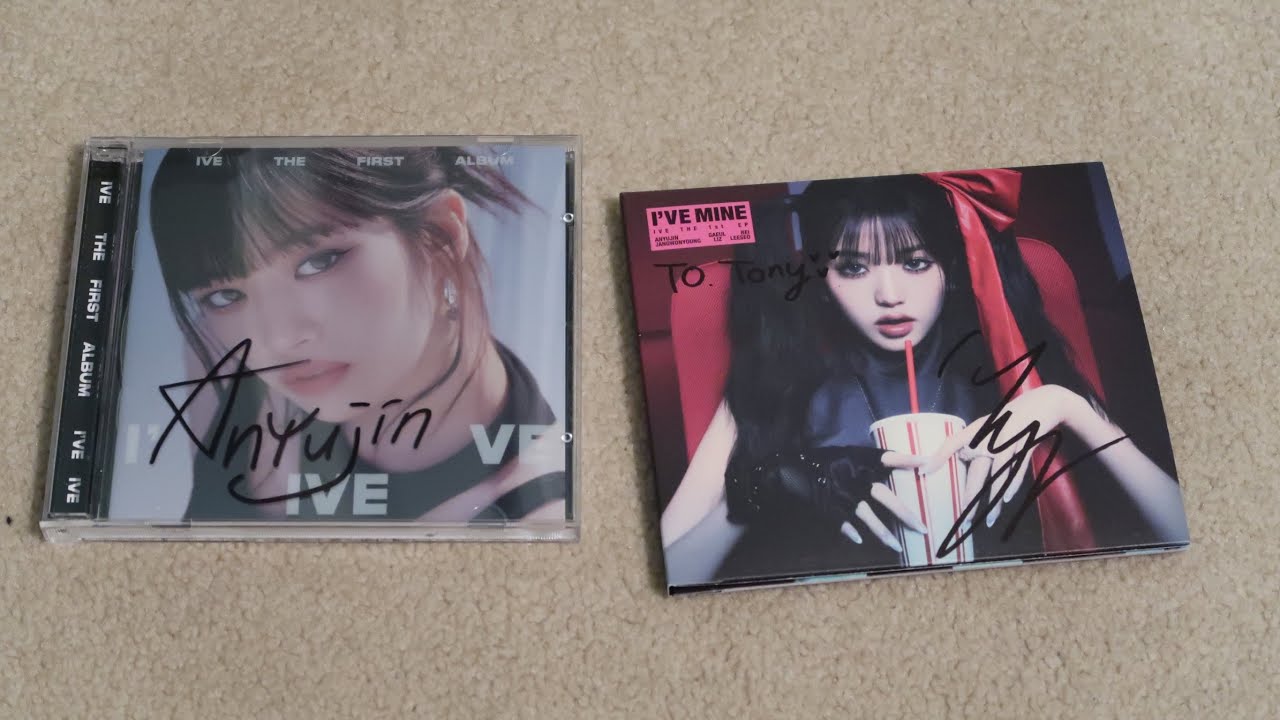 IVE THE 1ST EP [I'VE MINE] AN YUJIN JEWEL SIGNED + JANG WONYOUNG