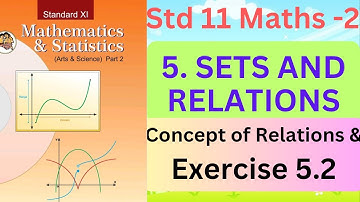 Exercise 5.2 Class 11th 5.Sets & Relations Maths 2 Concepts & Exercise Relations | Maharashtra Board