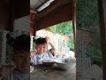 2year olddd ex baby boy eating something food his self