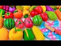 How to Cutting Wooden &amp; Plastic Fruit Vegetables, Mango Kiwi| Satisfying Video Squishy ASMR