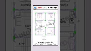 28x32 house plan | Architecture plan | Ghar ka Naksha #home #interiordesign #homeplan #2dplan
