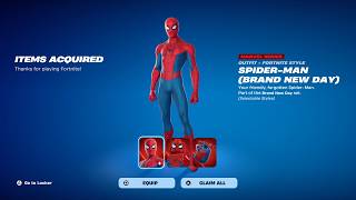 How To Get Spider-Man Brand New Day Skin FREE In Fortnite! (Unlocked LEGO Spider-Man Style)