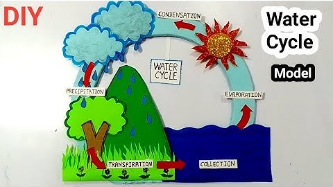 💧 Water Cycle Model | DIY Water Cycle Project | Easy & Creative School Science Project