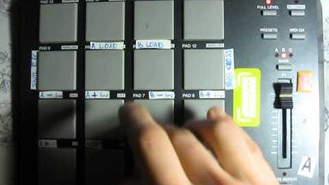 Animal PetSteP live beat making Akai MPD 18 dubstep (Dodge & Fuski - Distress Signal remix)