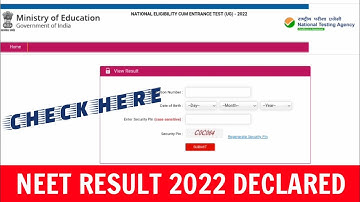NEET 2022 Result Declared - Know How To Check | Steps To Check NEET 2022 Result | Check Here