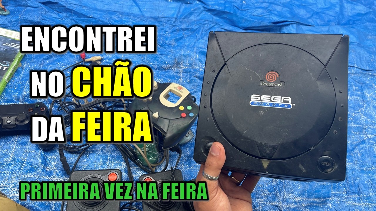 ENCONTREI NO CHÃO DA FEIRA ISSO É MUITO RARO DE APARECER        #feiradorolo #dreamcast #caçadagamer