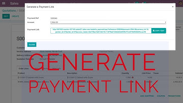 Generate Payment Link Option in Odoo13