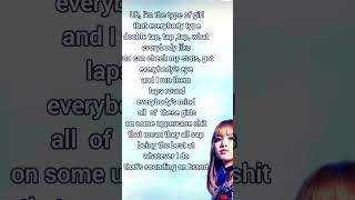 Lisa's English rap in typa girl|#typagirl#lisa #blackpink #kpoplover #shorts