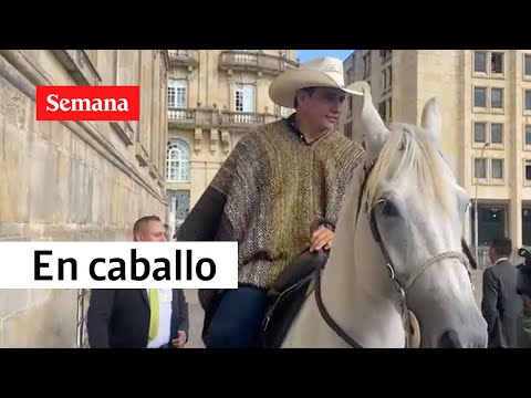Alirio Barrera explica por qué llevó su caballo al Congreso | Videos Semana