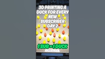3D Printing A Duck For Every New Subscriber | Day 2 | #shortvideo #trendingshorts #3dprinting