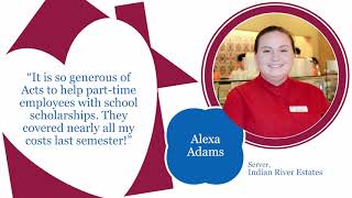 Acts Retirement Spotlight: Alexa Adams, Server, Indian River Estates