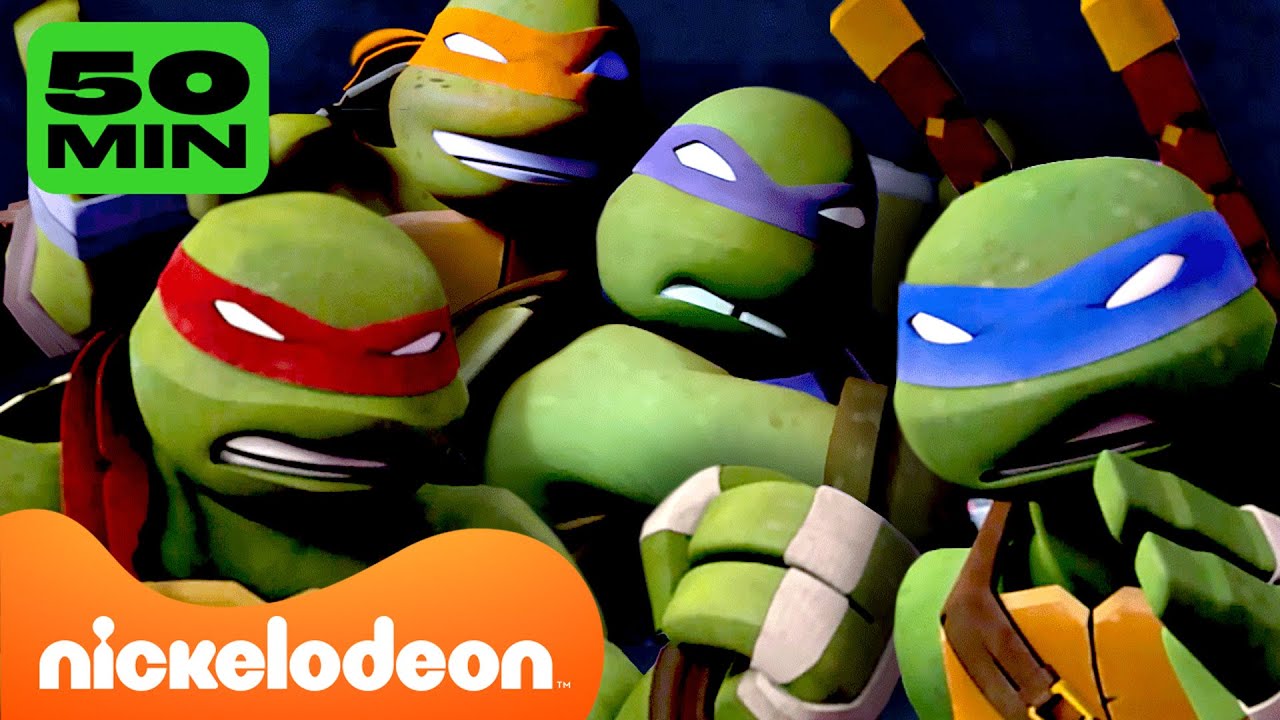 TMNT: Teenage Mutant Ninja Turtles | 60 MINUTEN lang de Turtles als ware ninja's! | Nickelodeon