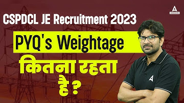 CSPDCL JE Recruitment 2023 | CSPDCL JE Previous Year Question Paper Weightage कितना रहता है ?