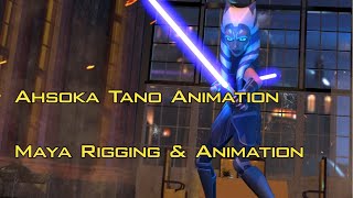 Ahsoka Tano Animated Shot | Maya Rigging & Animation