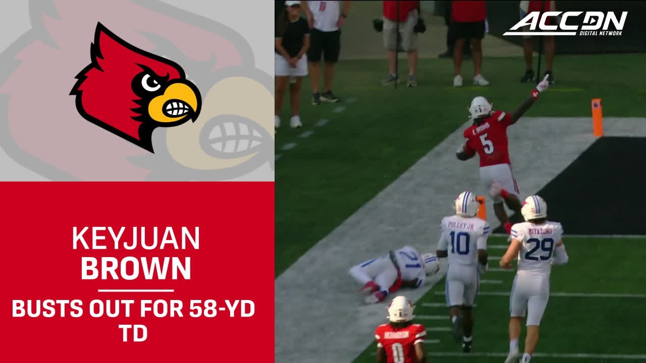 Louisville RB Keyjuan Brown Busts Free From 58 Yards Out