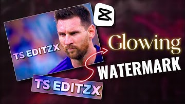 How to glowing watermark edit capcut 💎 (Glow watermark capcut tutorial) glow watermark edit 