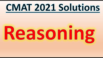 CMAT 2021 Solutions | Reasoning Slot 01 | Part 02