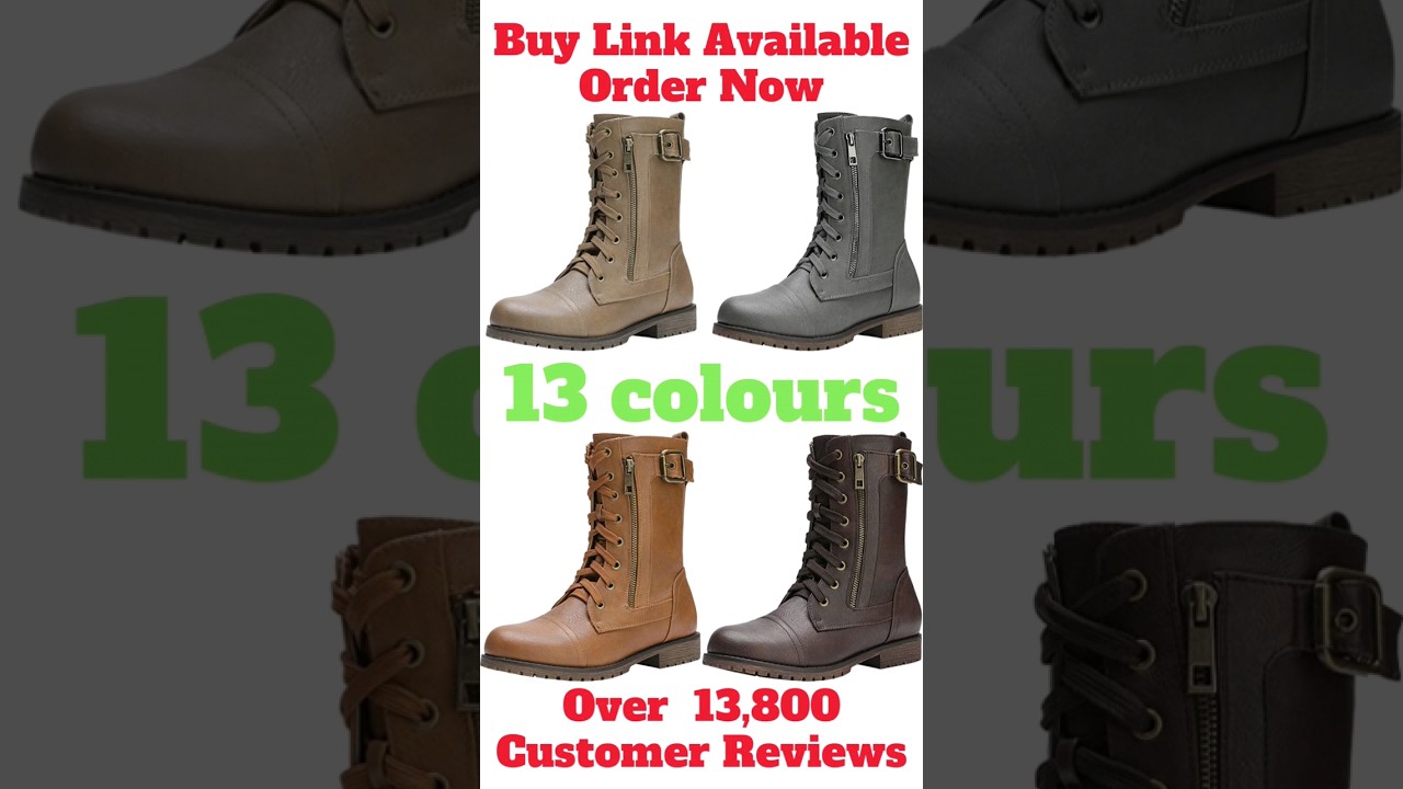 Women's Lace up Military Ankle Boot  #shorts  #shortsviral #aronlinebuyingmarket
