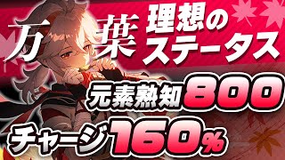 【原神】万葉はチャージ効率も重要！元素熟知の目安と正しい育成方法を解説【げんしん】