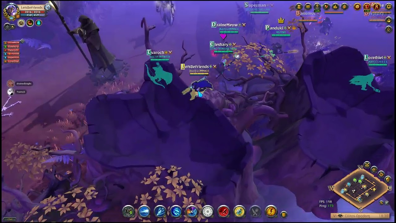 Albion Online Europe | Roads Of Avalon 7v7 Brawling | Kite VS Brawl Comp | Arctic Frost Staff POV