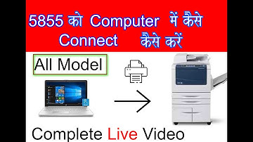 xerox 5855 driver install | How to use xerox 5890/5865/5855 as printer xerox 5875