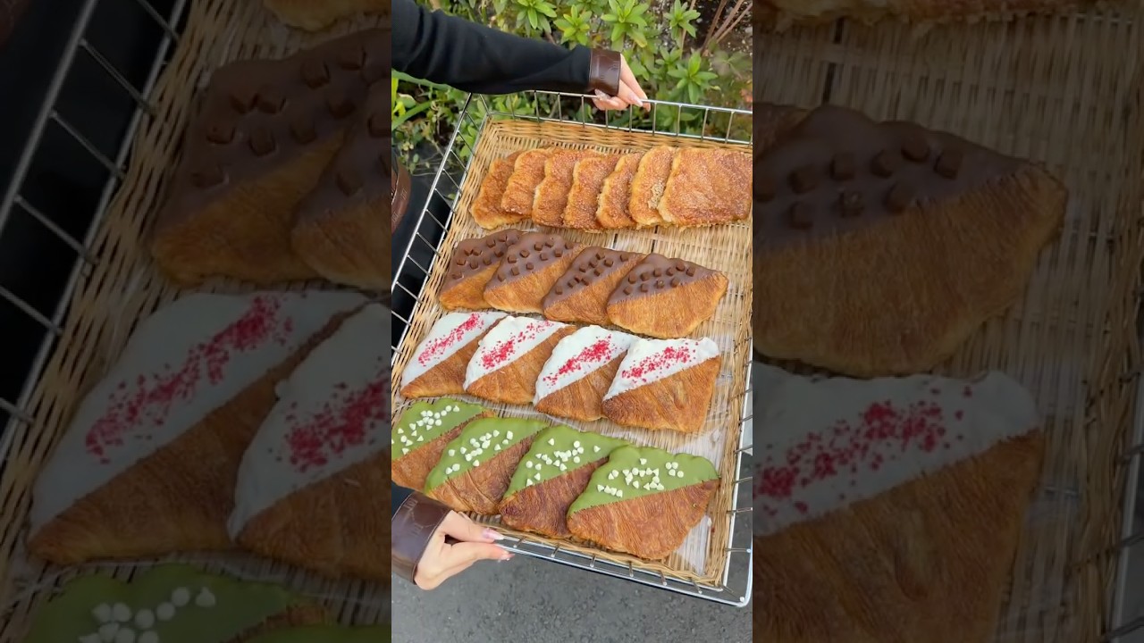 Crispy Croissants #japanesefood - YouTube