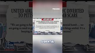 NEW: United Airlines flight diverted after bomb scare #shorts #news #foxnews #us